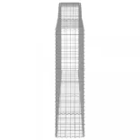 6 db íves horganyzott vas gabion kosár 400x50x180/200 cm