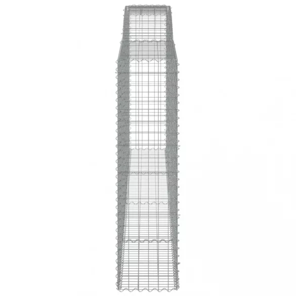 6 db íves horganyzott vas gabion kosár 400x50x180/200 cm