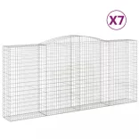7 db íves horganyzott vas gabion kosár 400x50x180/200 cm