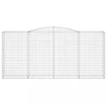 7 db íves horganyzott vas gabion kosár 400x50x180/200 cm