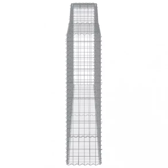 9 db íves horganyzott vas gabion kosár 400x50x180/200 cm