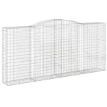 10 db íves horganyzott vas gabion kosár 400x50x180/200 cm