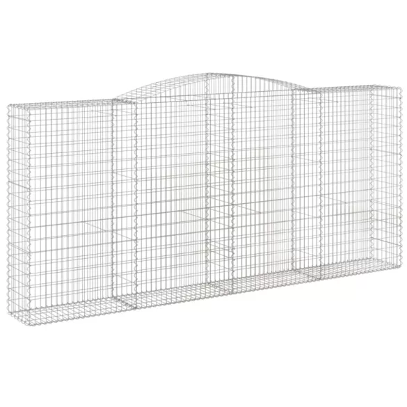 10 db íves horganyzott vas gabion kosár 400x50x180/200 cm