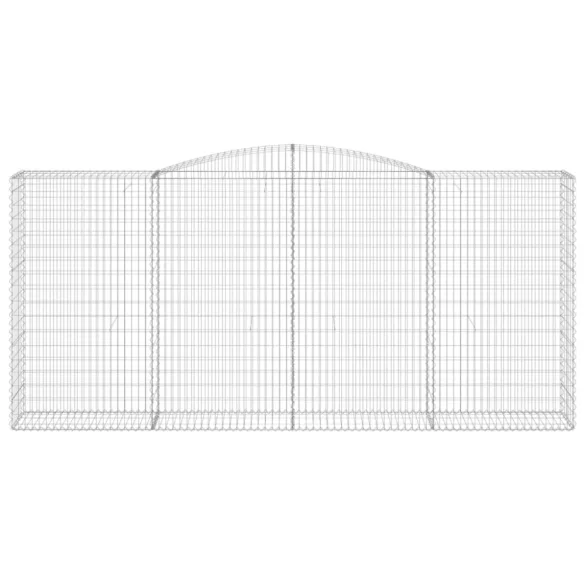 10 db íves horganyzott vas gabion kosár 400x50x180/200 cm