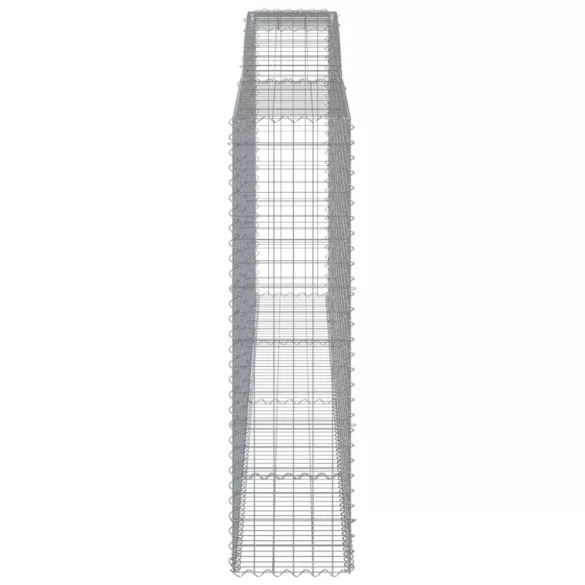 10 db íves horganyzott vas gabion kosár 400x50x180/200 cm