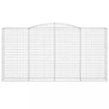 3 db íves horganyzott vas gabion kosár 400x50x200/220 cm