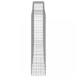 4 db íves horganyzott vas gabion kosár 400x50x200/220 cm