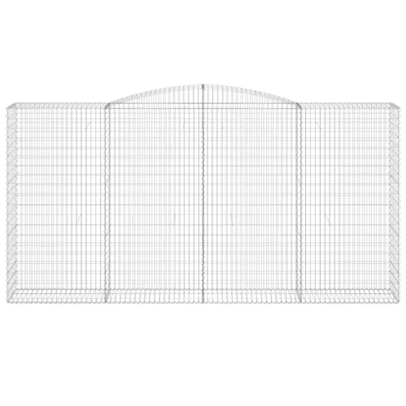 15 db íves horganyzott vas gabion kosár 400x50x200/220 cm