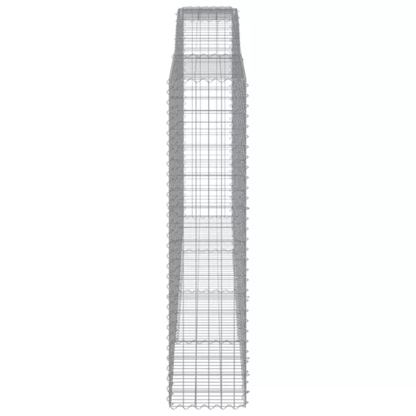 15 db íves horganyzott vas gabion kosár 400x50x200/220 cm