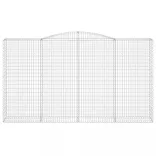 4 db íves horganyzott vas gabion kosár 400x50x220/240 cm