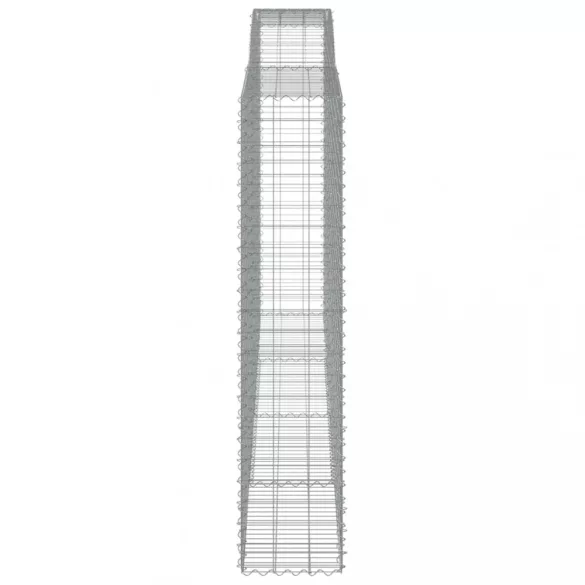 7 db íves horganyzott vas gabion kosár 400x50x220/240 cm