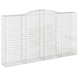 10 db íves horganyzott vas gabion kosár 400x50x220/240 cm
