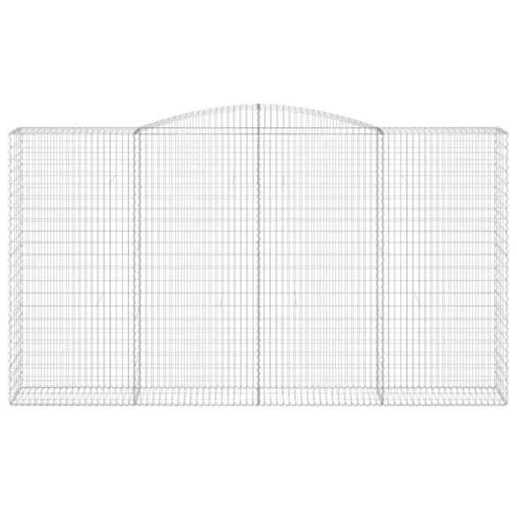 10 db íves horganyzott vas gabion kosár 400x50x220/240 cm