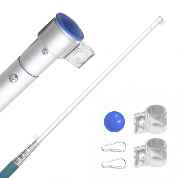 francia alumínium zászló és rúd 5,5 m