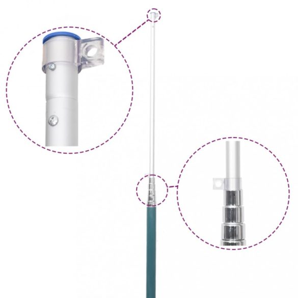 alumínium horvát zászló és rúd 5,5 m