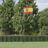 spanyol alumínium zászló és rúd 5,5 m
