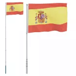 spanyol alumínium zászló és rúd 5,5 m