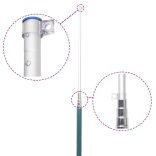 török alumínium zászló és rúd 5,5 m