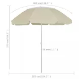 homoksárga strandnapernyő 300 cm
