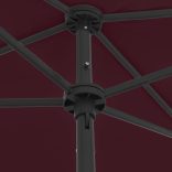 bordó strandnapernyő 180 x 120 cm