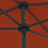 terrakotta strandnapernyő 180 x 120 cm