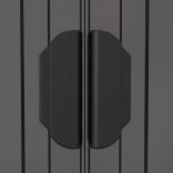 világosszürke horganyzott acél kerti fészer 192 x 274 x 223 cm