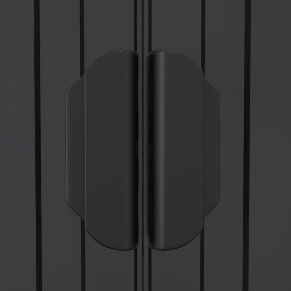 antracitszürke horganyzott acél kerti fészer 192 x 274 x 223 cm