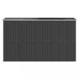 antracitszürke horganyzott acél kerti fészer 192 x 357 x 223 cm	