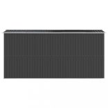 antracitszürke horganyzott acél kerti fészer 192 x 440 x 223 cm