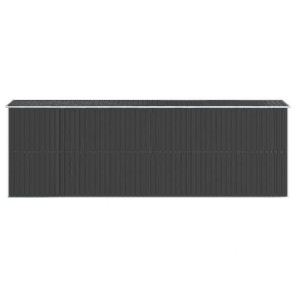antracitszürke horganyzott acél kerti fészer 192 x 606 x 223 cm	