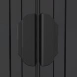 antracitszürke horganyzott acél kerti fészer 192 x 606 x 223 cm	