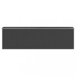 antracitszürke horganyzott acél kerti fészer 192 x 689 x 223 cm