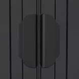 antracitszürke horganyzott acél kerti fészer 192 x 689 x 223 cm