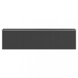 antracitszürke horganyzott acél kerti fészer 192 x 772 x 223 cm