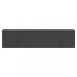 antracitszürke horganyzott acél kerti fészer 192 x 855 x 223 cm