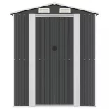 antracitszürke horganyzott acél kerti fészer 192 x 938 x 223 cm