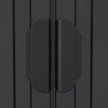 antracitszürke horganyzott acél kerti fészer 192x1021x223 cm