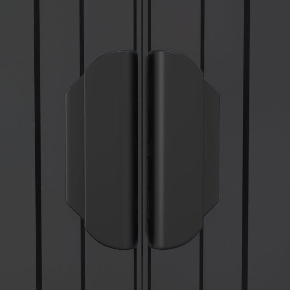 antracitszürke horganyzott acél kerti fészer 192x1021x223 cm