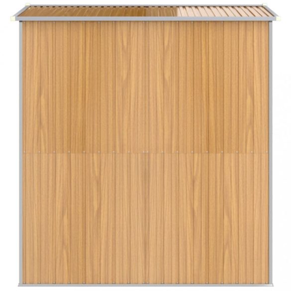 világosbarna horganyzott acél kerti fészer 192x191x223 cm