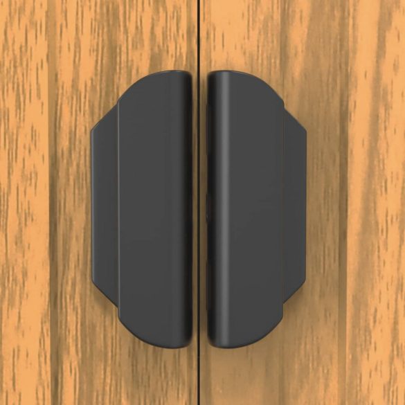 világosbarna horganyzott acél kerti fészer 192x274x223 cm