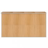 világosbarna horganyzott acél kerti fészer 192x357x223 cm