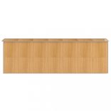 világosbarna horganyzott acél kerti fészer 192x606x223 cm