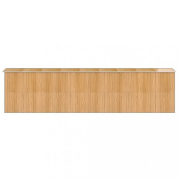 világosbarna horganyzott acél kerti fészer 192x772x223 cm