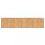 világosbarna horganyzott acél kerti fészer 192x855x223 cm