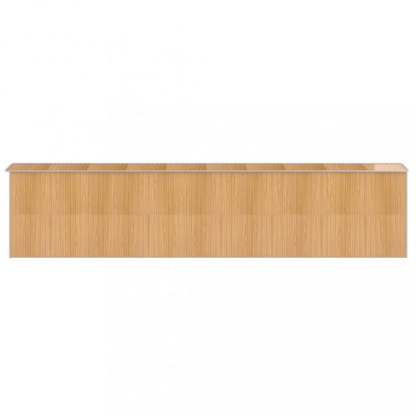 világosbarna horganyzott acél kerti fészer 192x855x223 cm