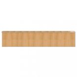 világosbarna horganyzott acél kerti fészer 192x938x223 cm