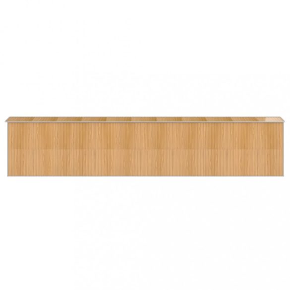 világosbarna horganyzott acél kerti fészer 192x938x223 cm