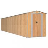 világosbarna horganyzott acél kerti fészer 192x1021x223 cm