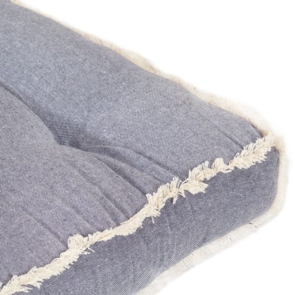 antracitszürke raklapkanapé-párna 120 x 80 x 10 cm