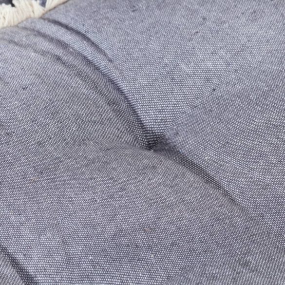 antracitszürke raklapkanapé-párna 120 x 80 x 10 cm